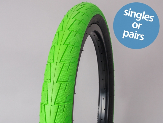 green bmx tires