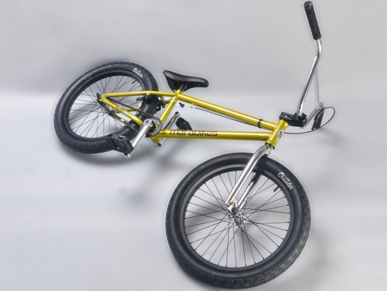 gold bmx bike